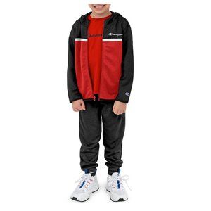 NWT Champion Toddler Boys' Active Hoodie, Joggers and T-Shirt Set
